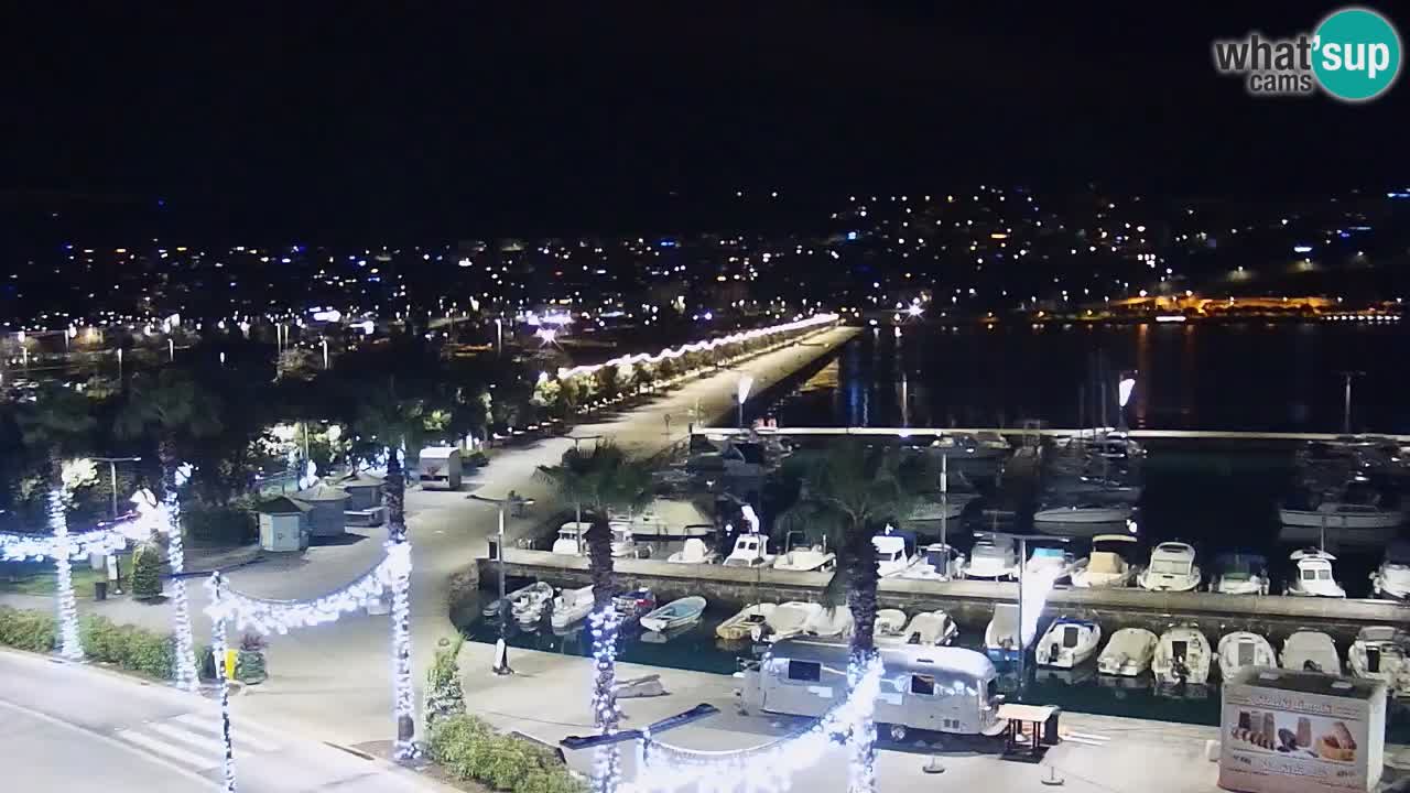 Webcam en direct du port de Koper – port de croisière et de fret – Slovénie