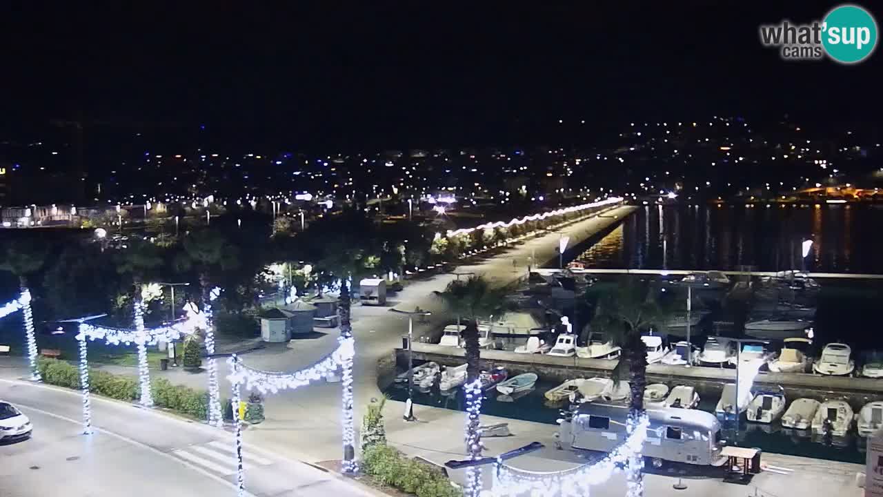 Webcam Capodistria – marina e lungo mare dall’Hotel Grand Koper