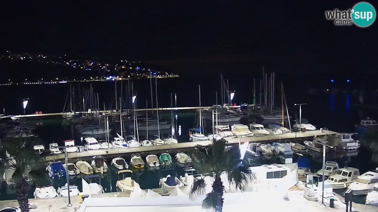 Spletna kamera Koper – Panorama na marino in promenado s Hotela Grand Koper