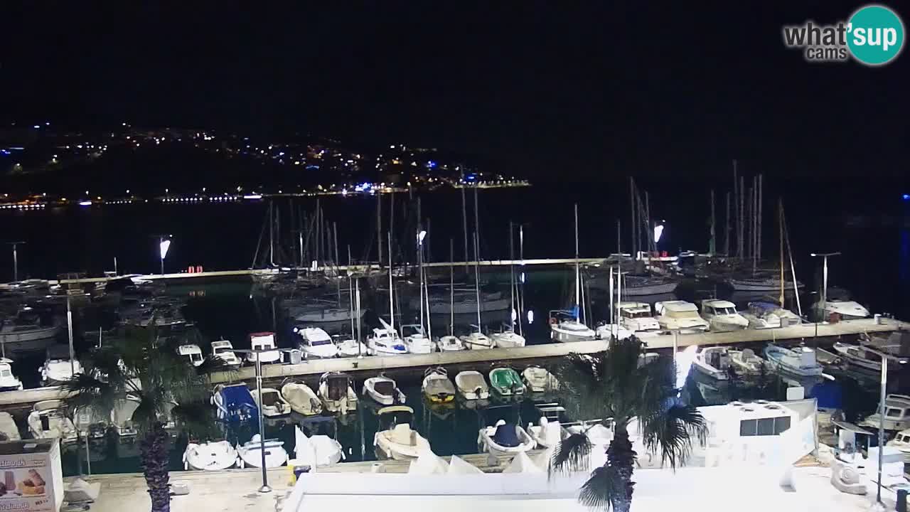 Webcam Koper – Panorama de la marina et de la promenade depuis le Grand Hotel Koper