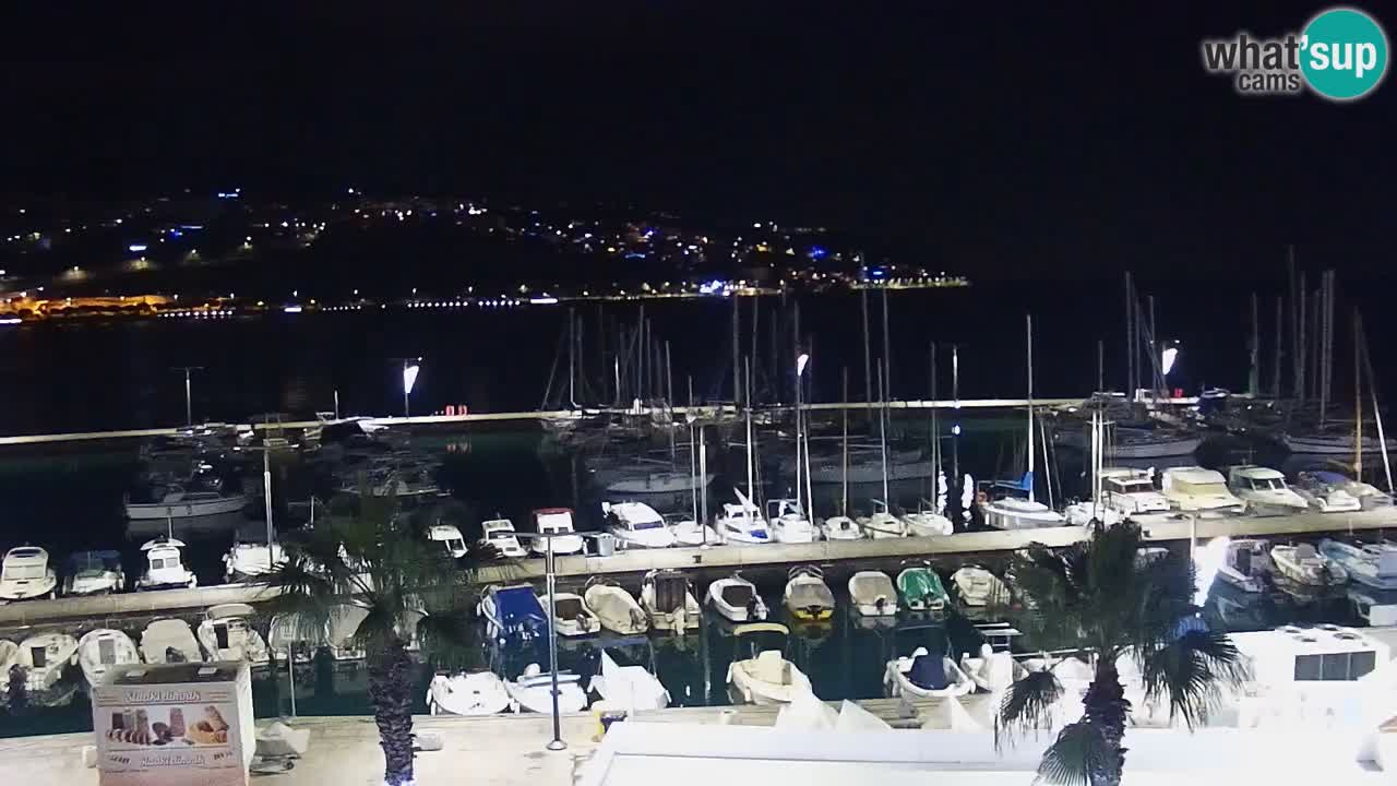 Webcam Capodistria – marina e lungo mare dall’Hotel Grand Koper