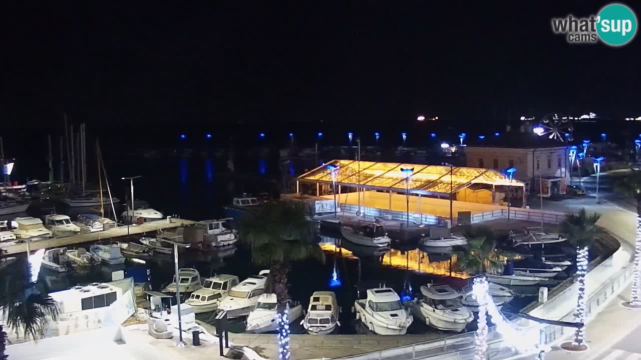 Webcam Capodistria – marina e lungo mare dall’Hotel Grand Koper