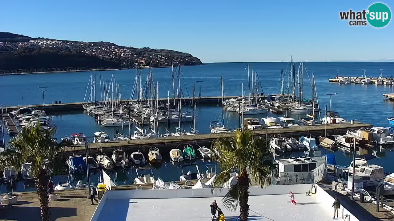 Il porto di Koper – Capodistria live webcam – porto crociere e mercantile – Slovenia