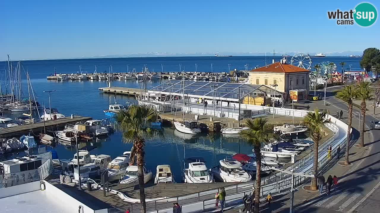 Web kamera Koper – marina i promenada – hotel Grand Koper