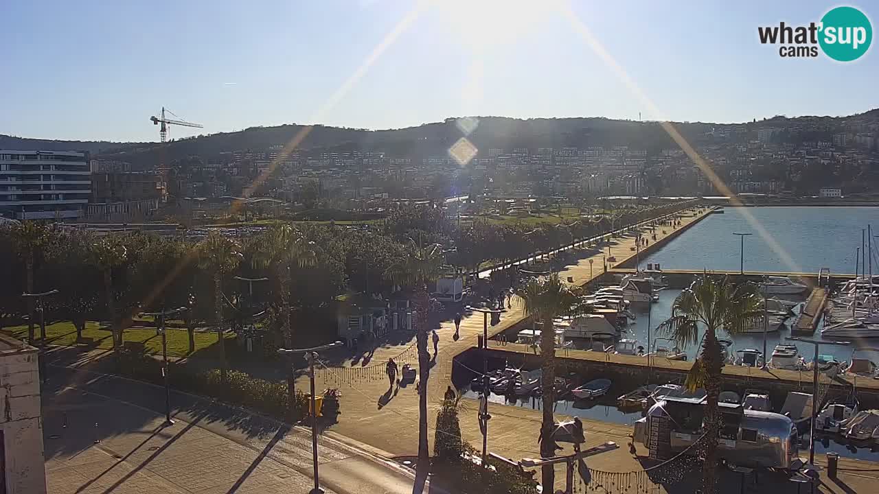 Webcam Capodistria – marina e lungo mare dall’Hotel Grand Koper