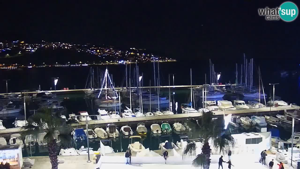 Webcam en direct du port de Koper – port de croisière et de fret – Slovénie