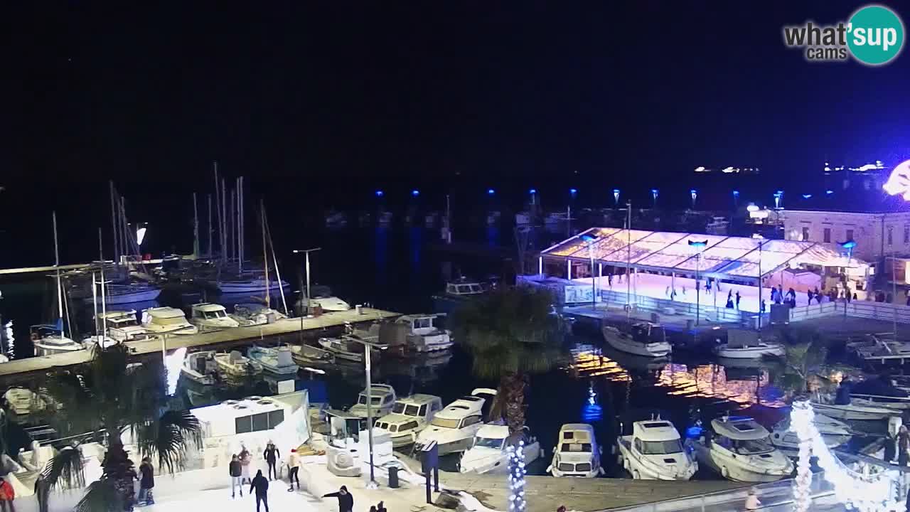 Webcam en direct du port de Koper – port de croisière et de fret – Slovénie