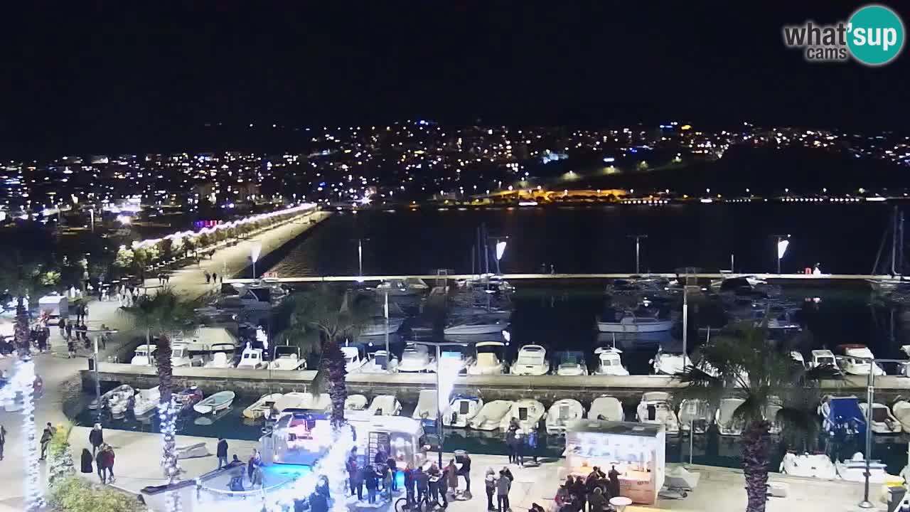 Webcam en direct du port de Koper – port de croisière et de fret – Slovénie