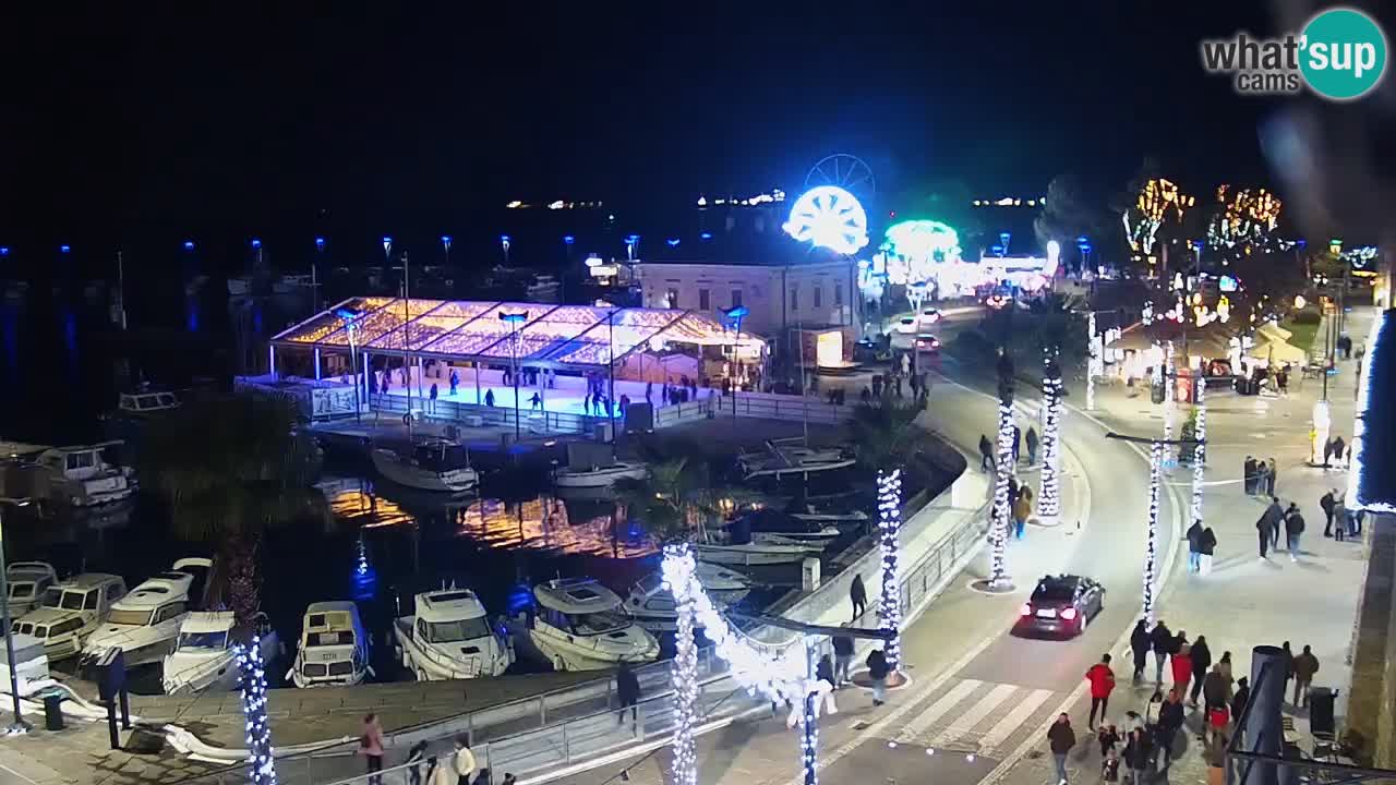 Webcam en direct du port de Koper – port de croisière et de fret – Slovénie