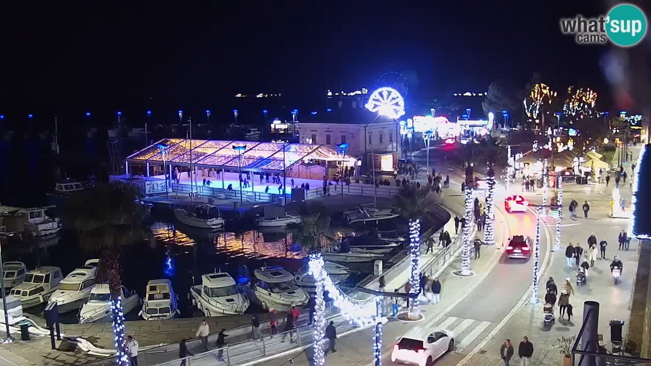 Webcam Koper – Panorama de la marina et de la promenade depuis le Grand Hotel Koper