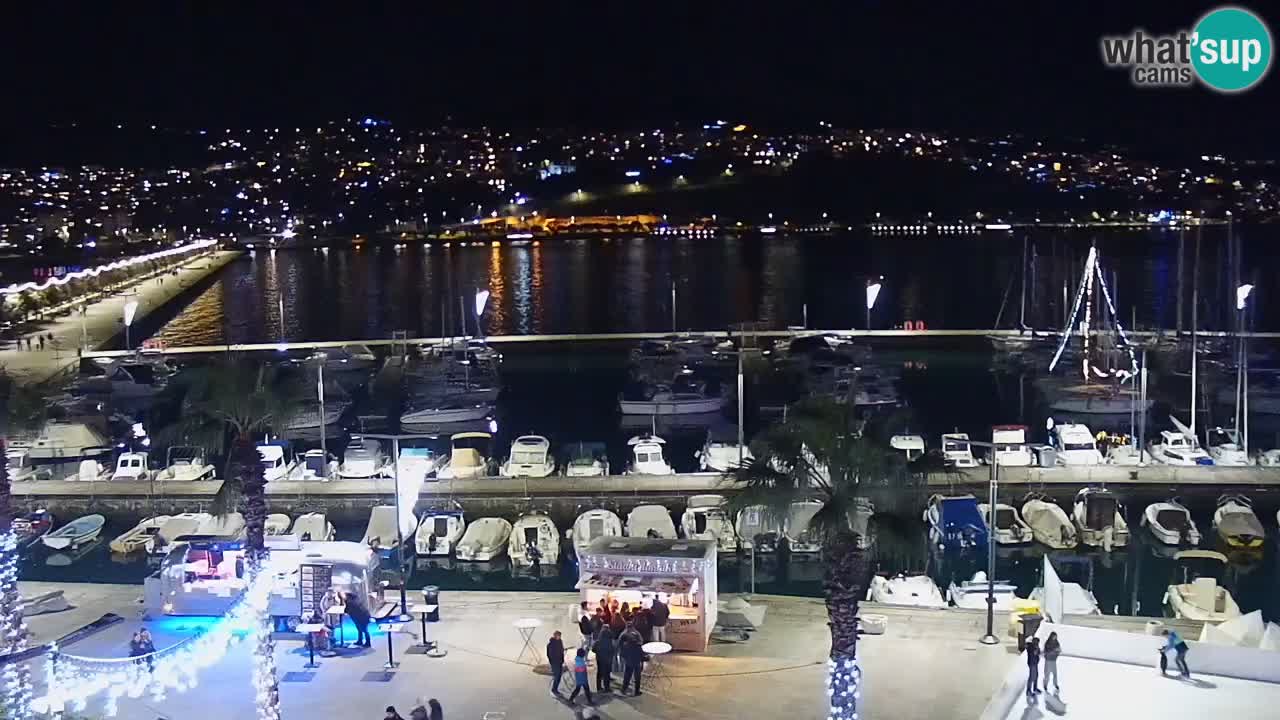 Spletna kamera Koper – Panorama na marino in promenado s Hotela Grand Koper