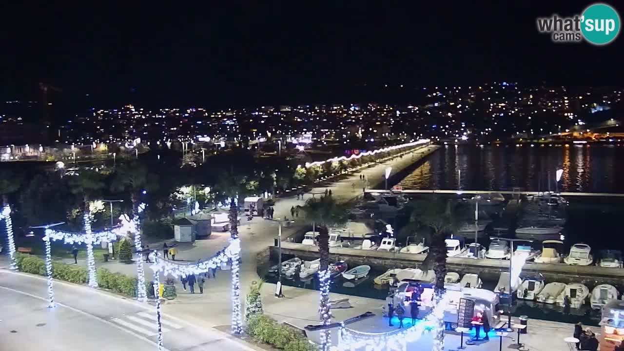 Webcam en direct du port de Koper – port de croisière et de fret – Slovénie