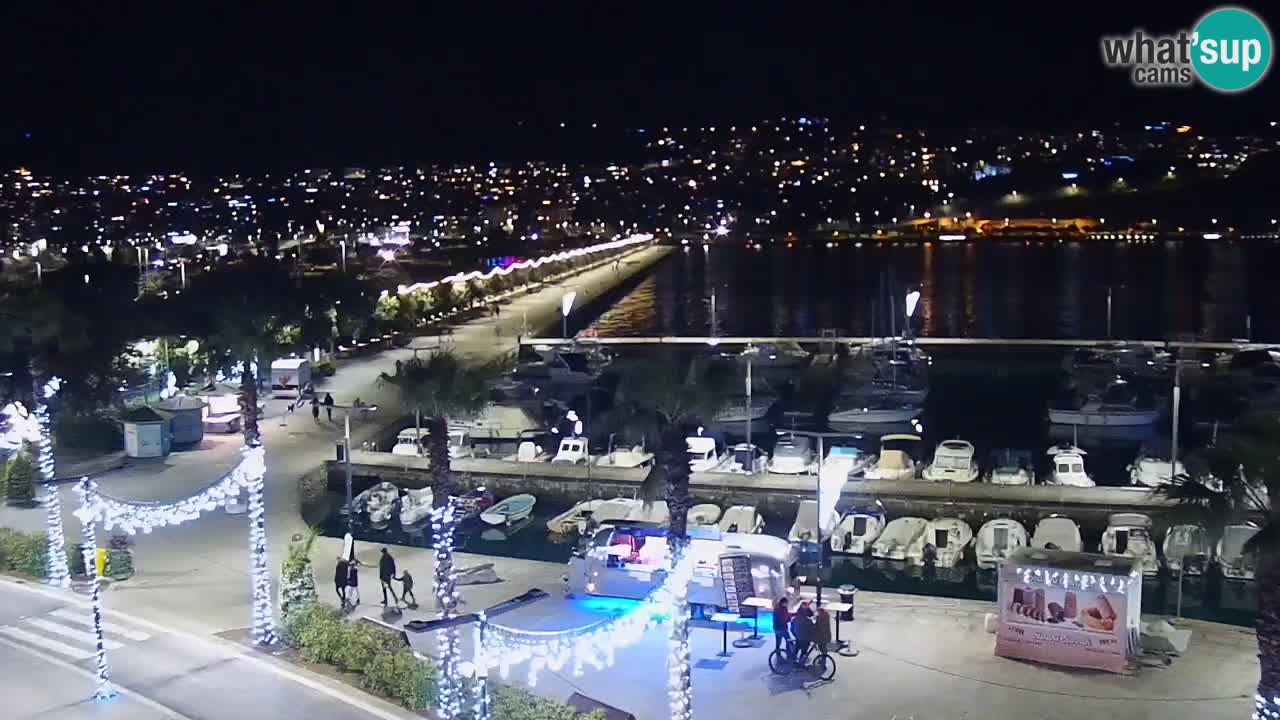 Webcam Capodistria – marina e lungo mare dall’Hotel Grand Koper