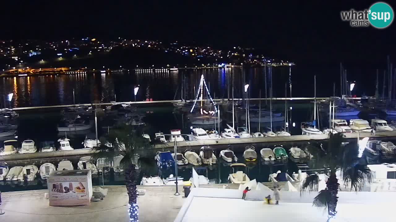 Webcam en direct du port de Koper – port de croisière et de fret – Slovénie