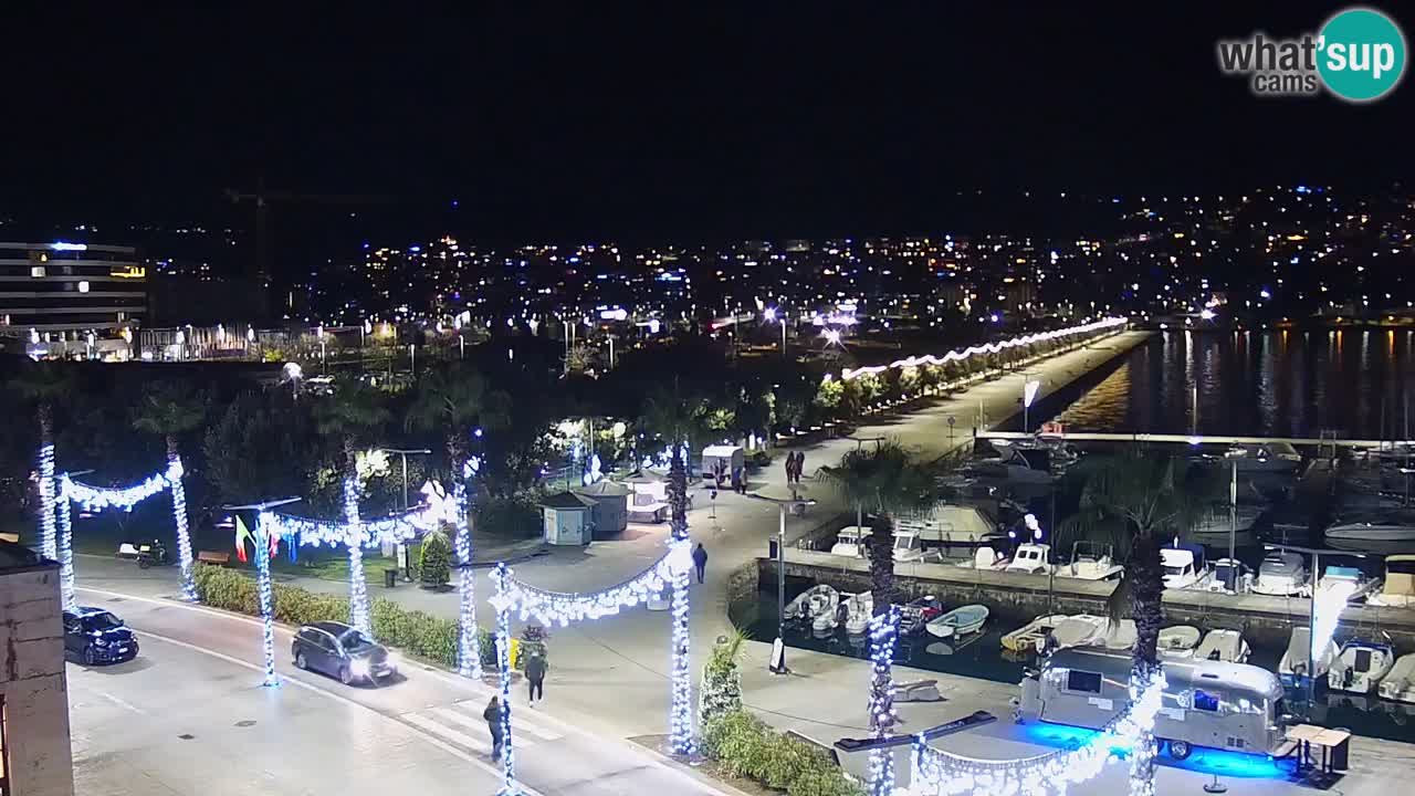 Webcam Capodistria – marina e lungo mare dall’Hotel Grand Koper