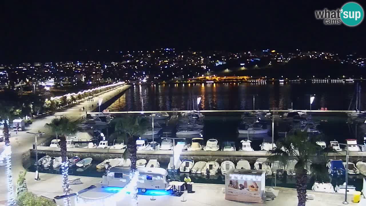 Camera en vivo Koper – puerto deportivo y paseo marítimo desde el Hotel Grand Koper