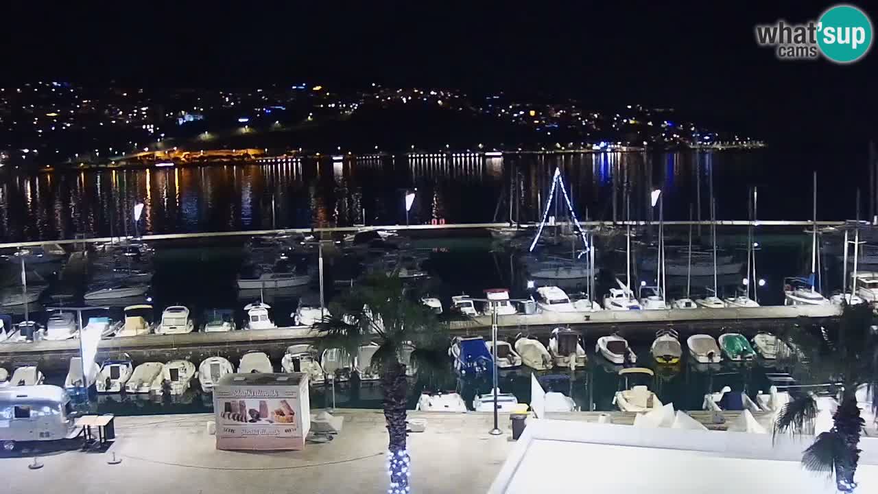 Camera en vivo Koper – puerto deportivo y paseo marítimo desde el Hotel Grand Koper