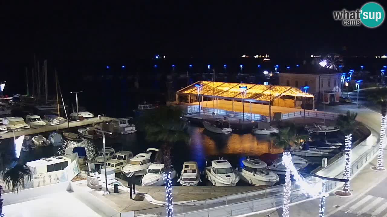 Webcam en direct du port de Koper – port de croisière et de fret – Slovénie