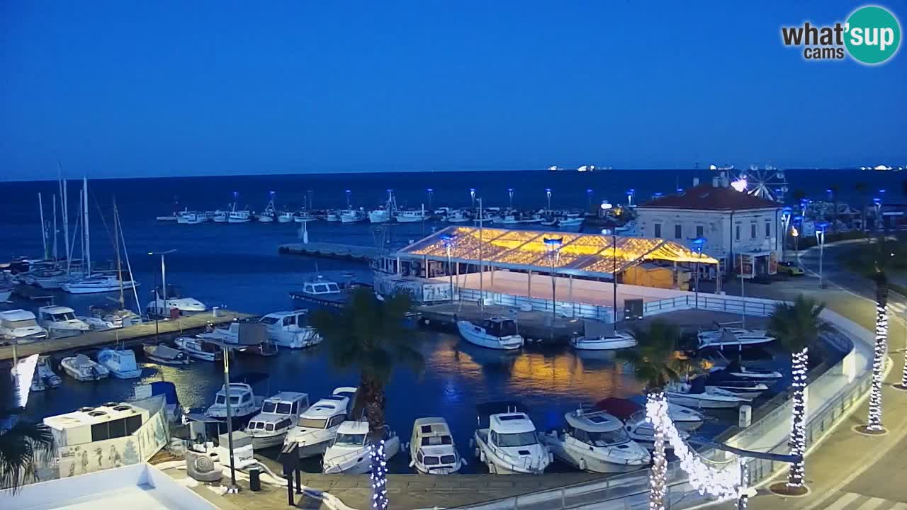 Webcam Capodistria – marina e lungo mare dall’Hotel Grand Koper