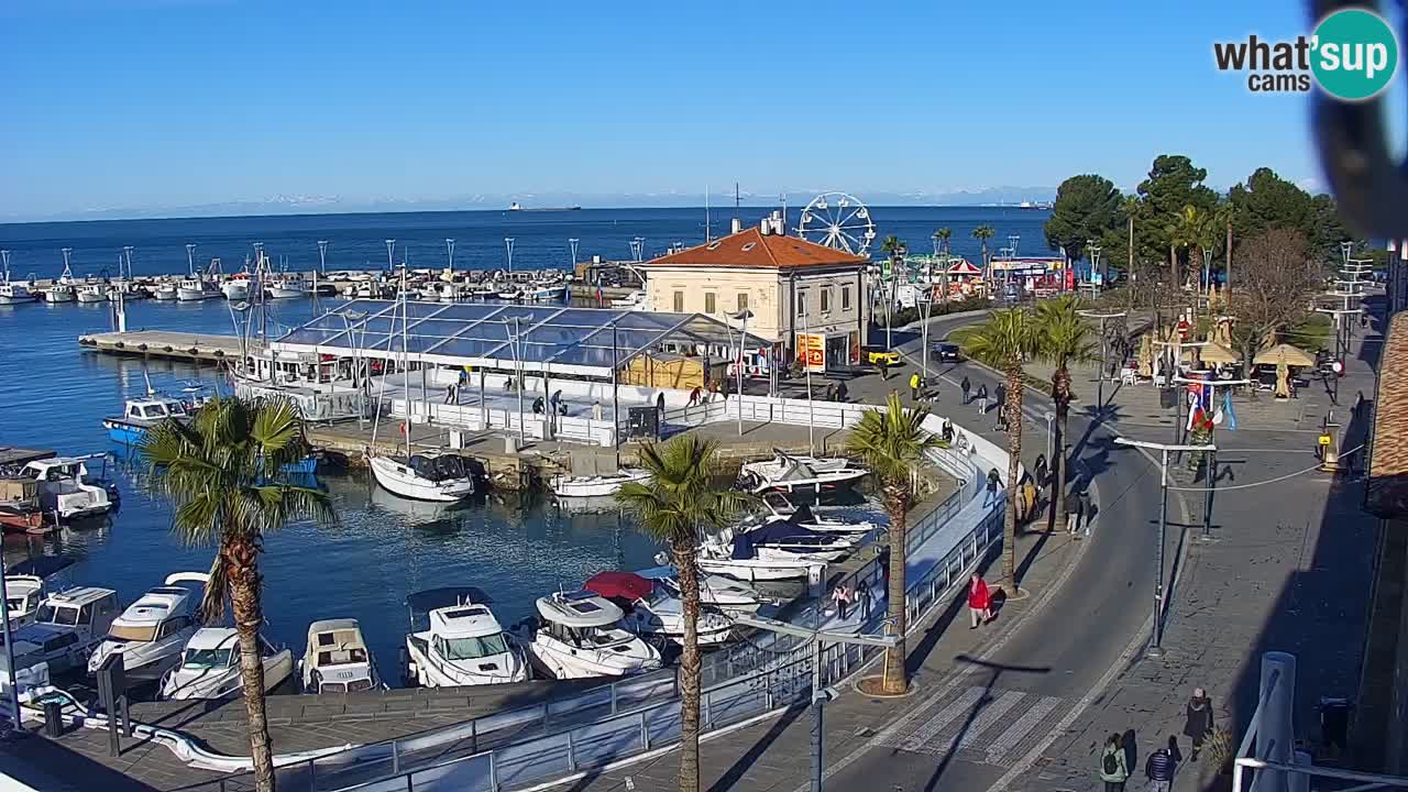 Il porto di Koper – Capodistria live webcam – porto crociere e mercantile – Slovenia