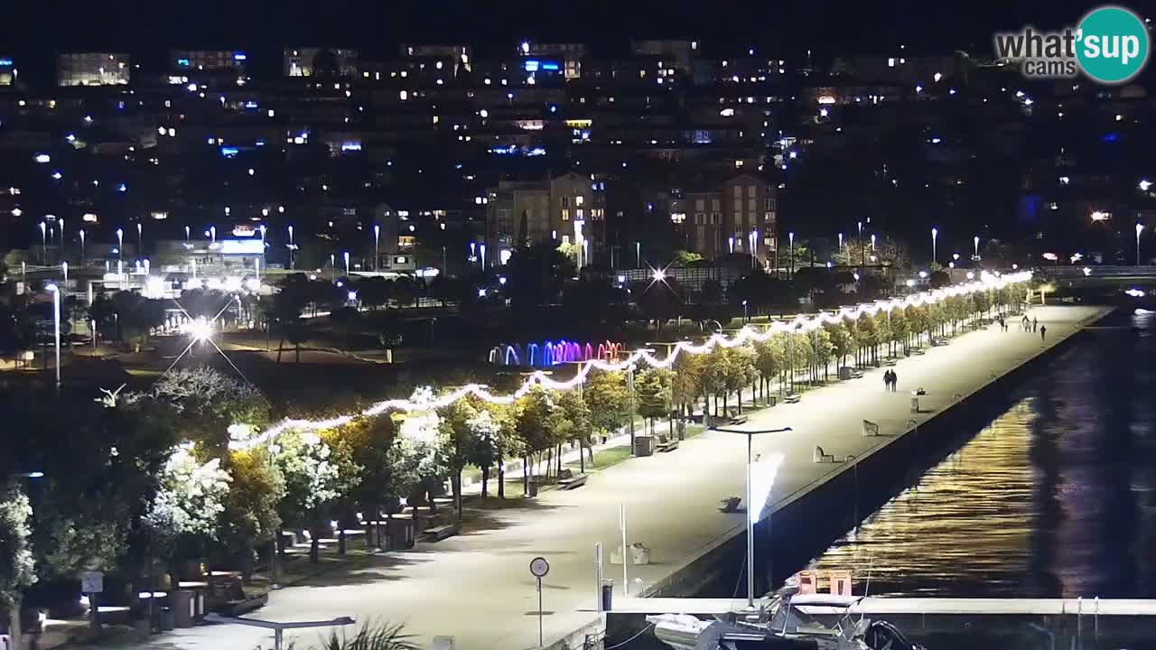 Webcam en direct du port de Koper – port de croisière et de fret – Slovénie