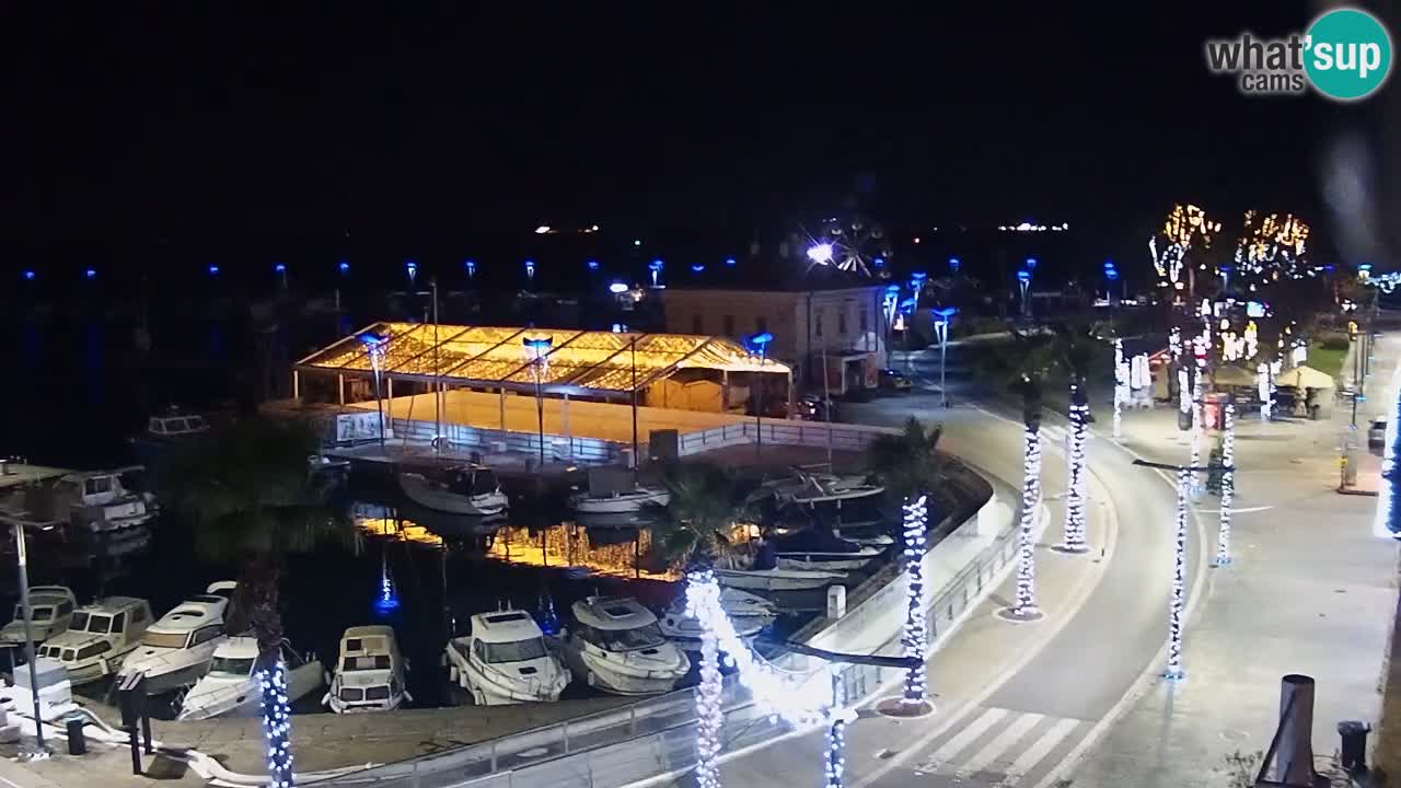 Webcam Koper – Panorama of the marina and promenade from the Grand Hotel Koper