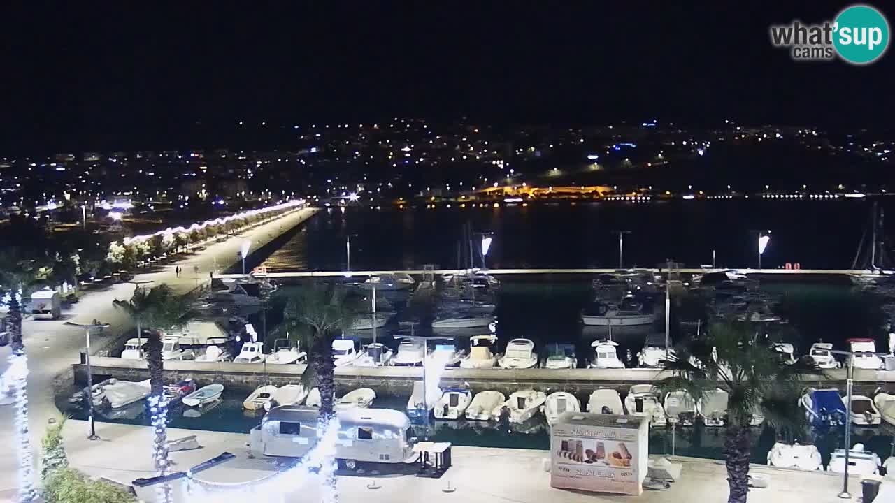 Webcam en direct du port de Koper – port de croisière et de fret – Slovénie