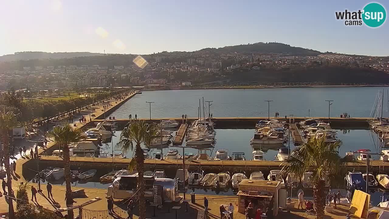 Webcam Capodistria – marina e lungo mare dall’Hotel Grand Koper