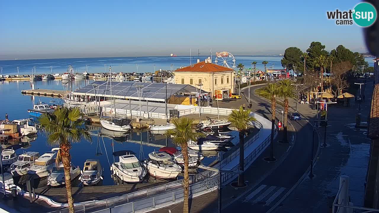 Il porto di Koper – Capodistria live webcam – porto crociere e mercantile – Slovenia