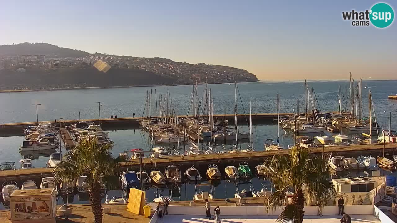 Webcam Capodistria – marina e lungo mare dall’Hotel Grand Koper