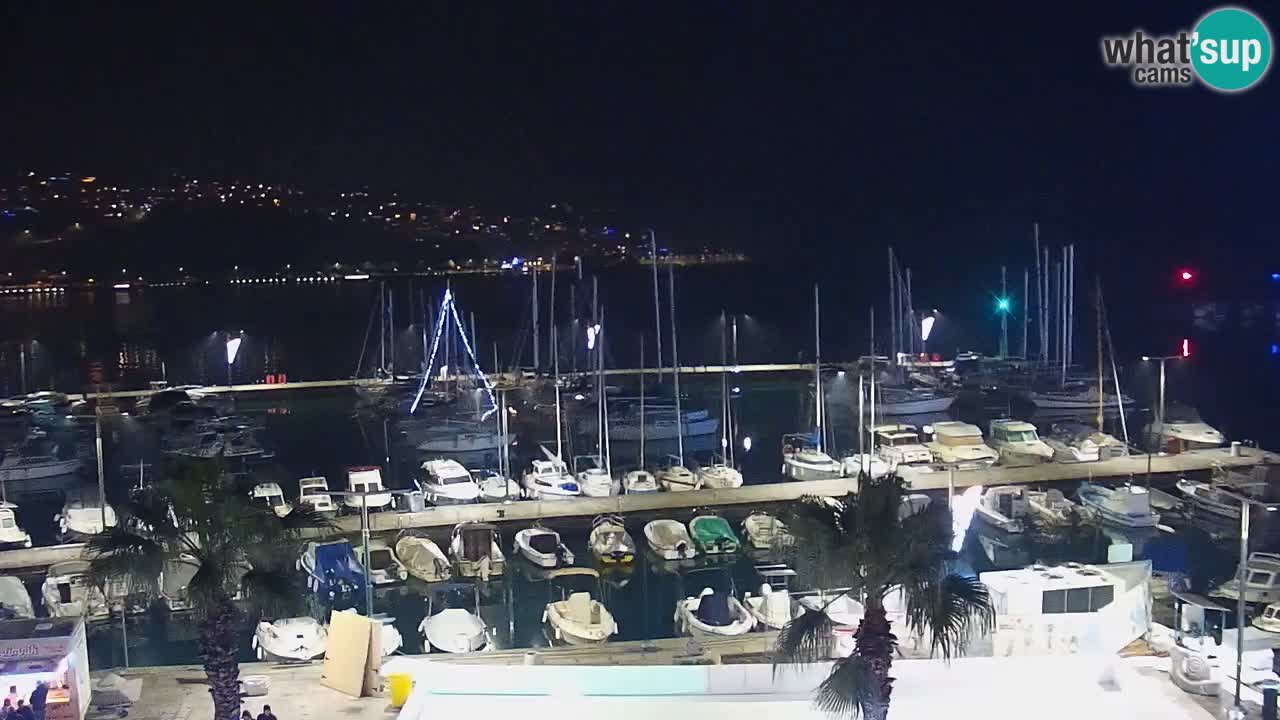 Webcam en direct du port de Koper – port de croisière et de fret – Slovénie