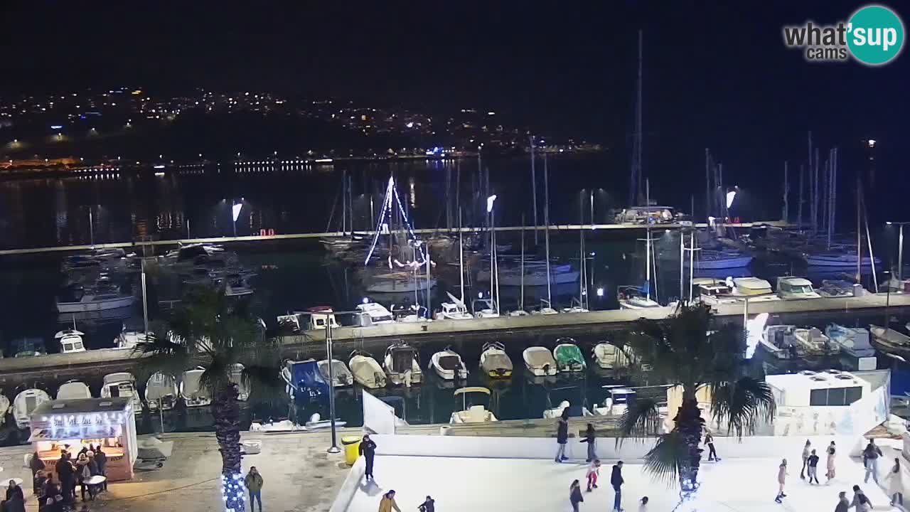 Webcam en direct du port de Koper – port de croisière et de fret – Slovénie