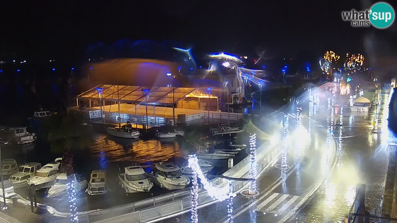 Webcam Koper – Panorama de la marina et de la promenade depuis le Grand Hotel Koper