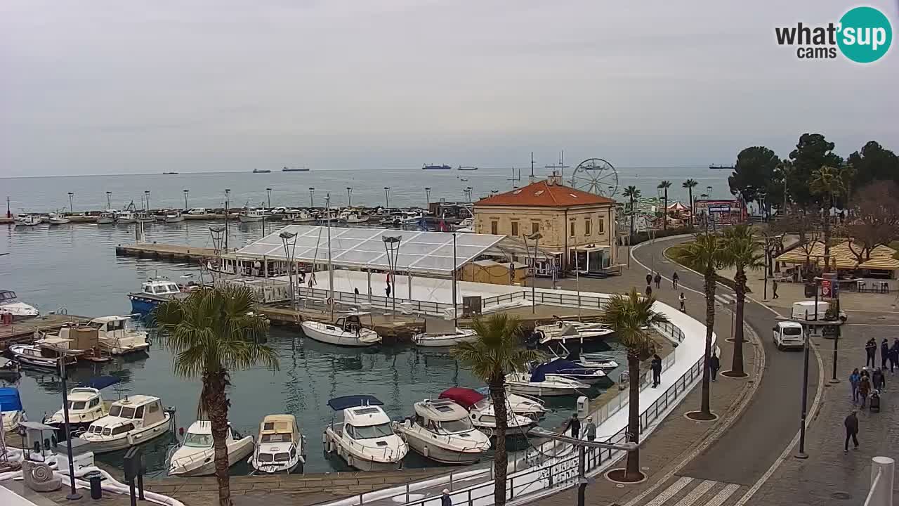 Il porto di Koper – Capodistria live webcam – porto crociere e mercantile – Slovenia