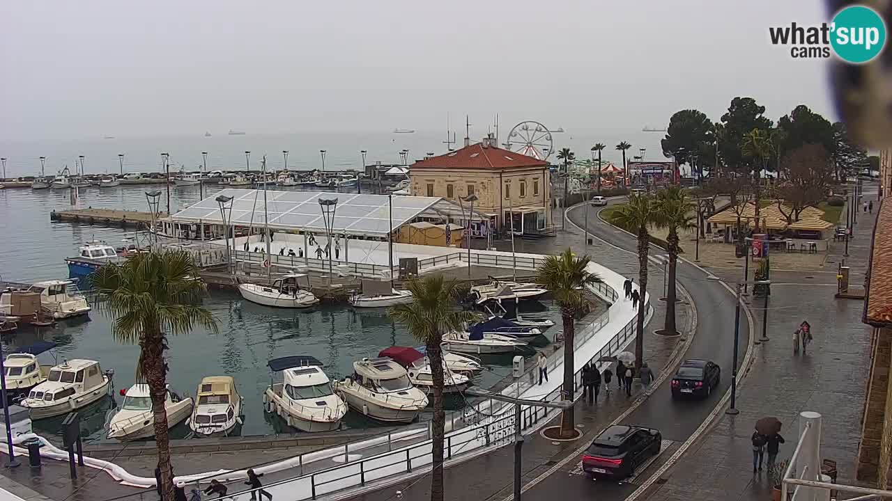 Webcam Capodistria – marina e lungo mare dall’Hotel Grand Koper