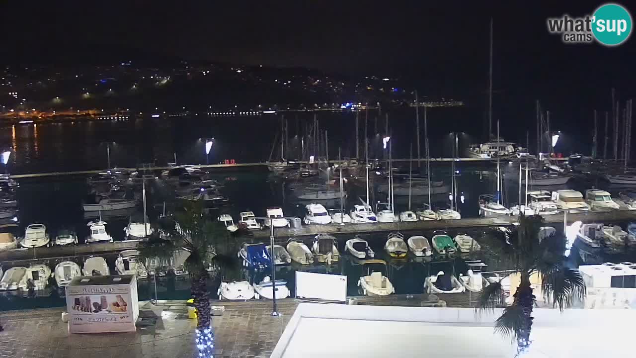 Webcam en direct du port de Koper – port de croisière et de fret – Slovénie