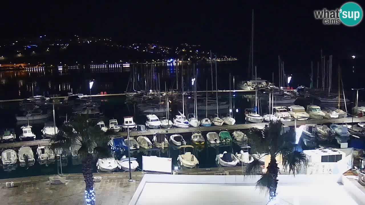 Webcam Capodistria – marina e lungo mare dall’Hotel Grand Koper