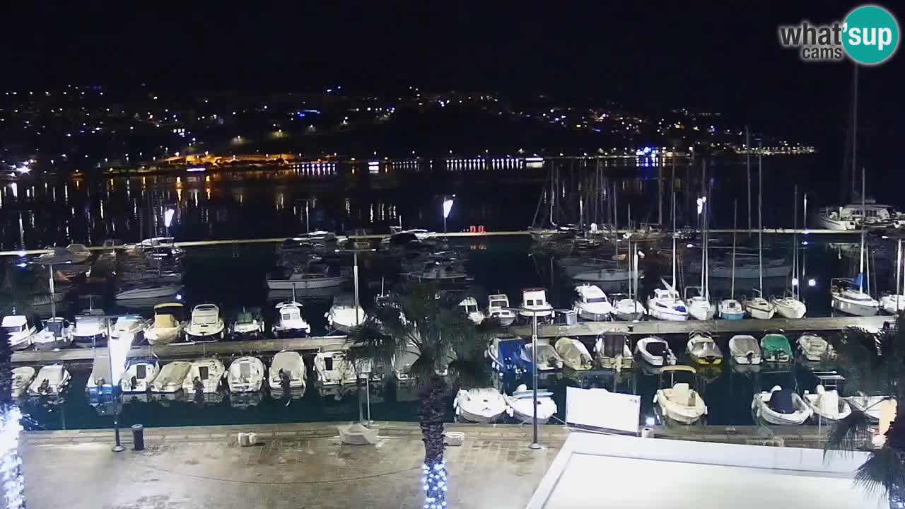 Camera en vivo Koper – puerto deportivo y paseo marítimo desde el Hotel Grand Koper