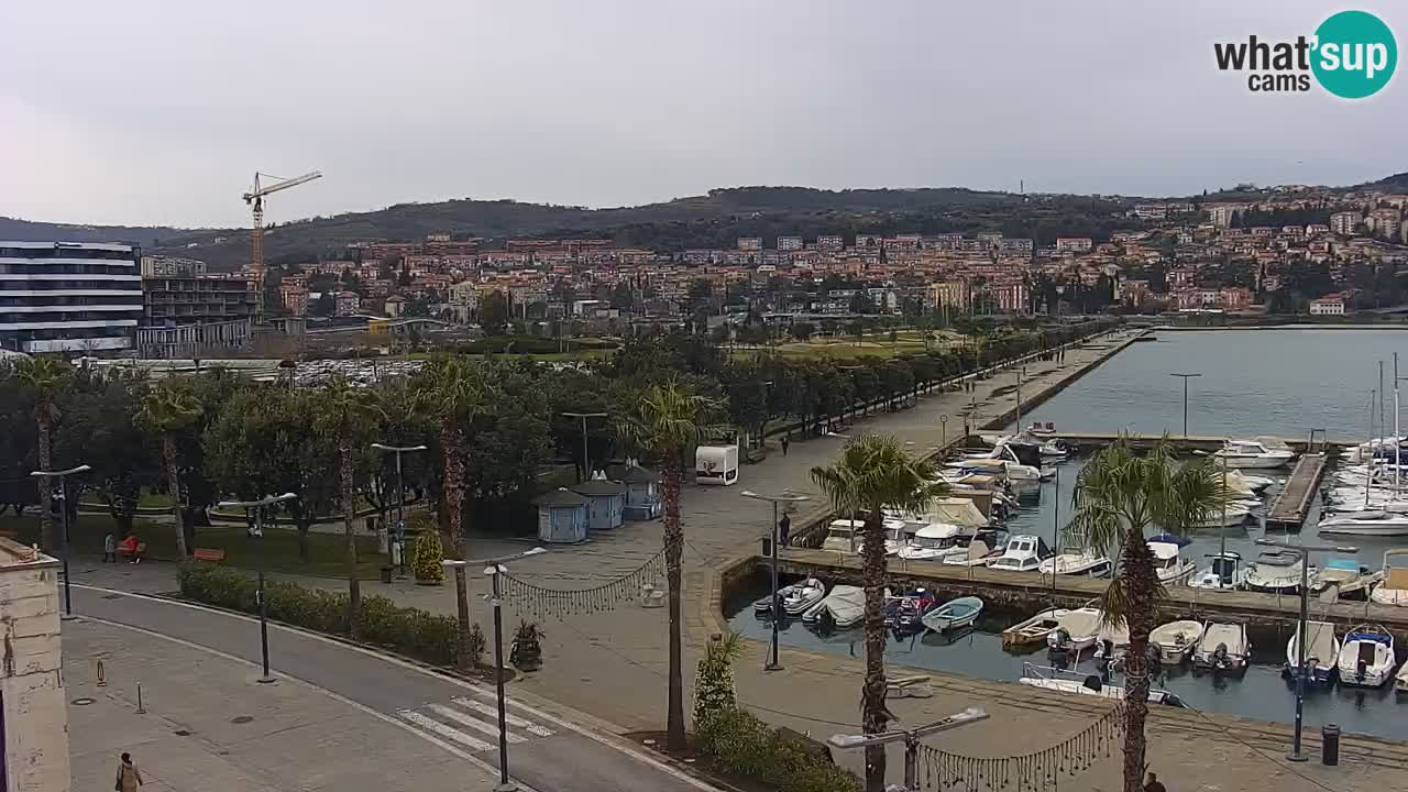 Webcam Capodistria – marina e lungo mare dall’Hotel Grand Koper