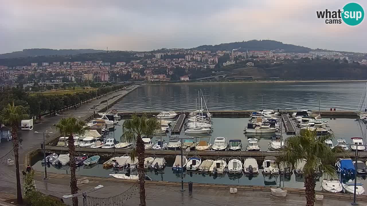 Il porto di Koper – Capodistria live webcam – porto crociere e mercantile – Slovenia