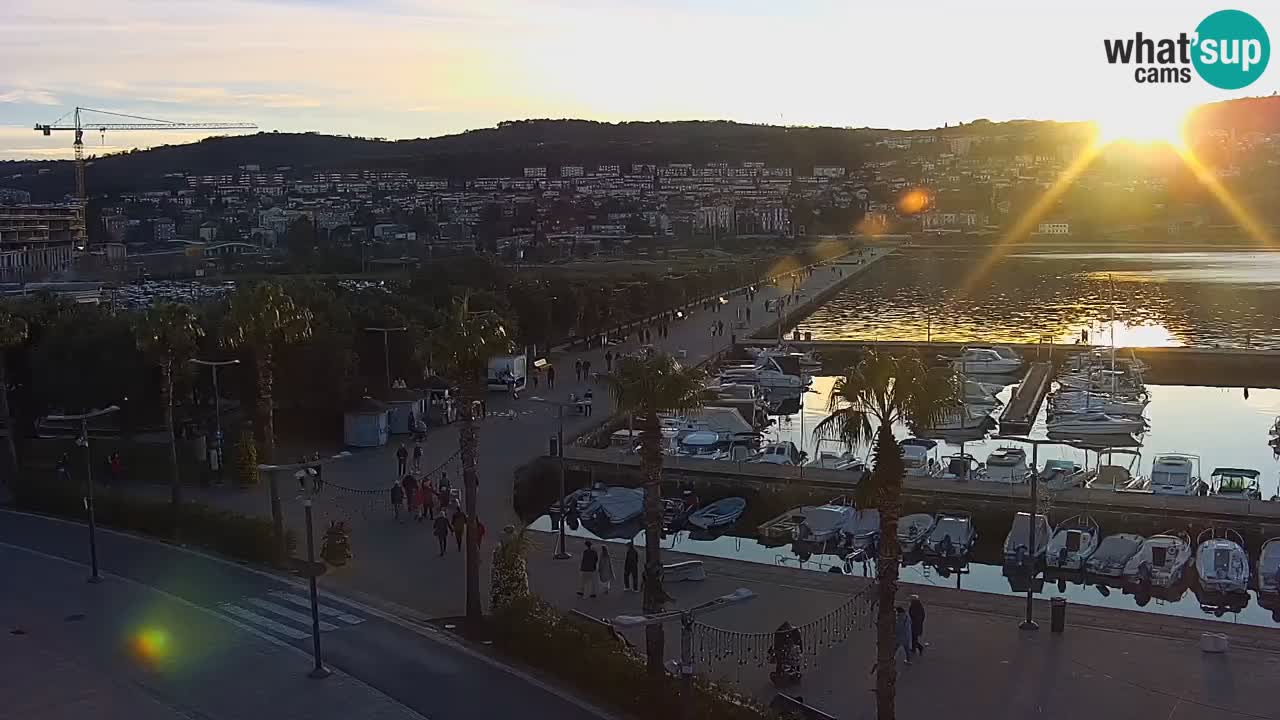 Webcam Capodistria – marina e lungo mare dall’Hotel Grand Koper