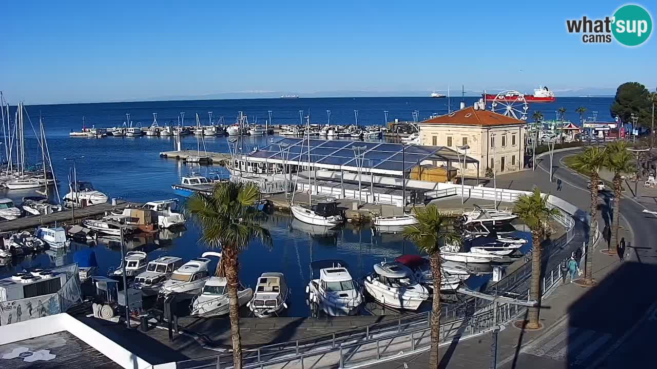 The Port of Koper live webcam – cruise and cargo port – Slovenia