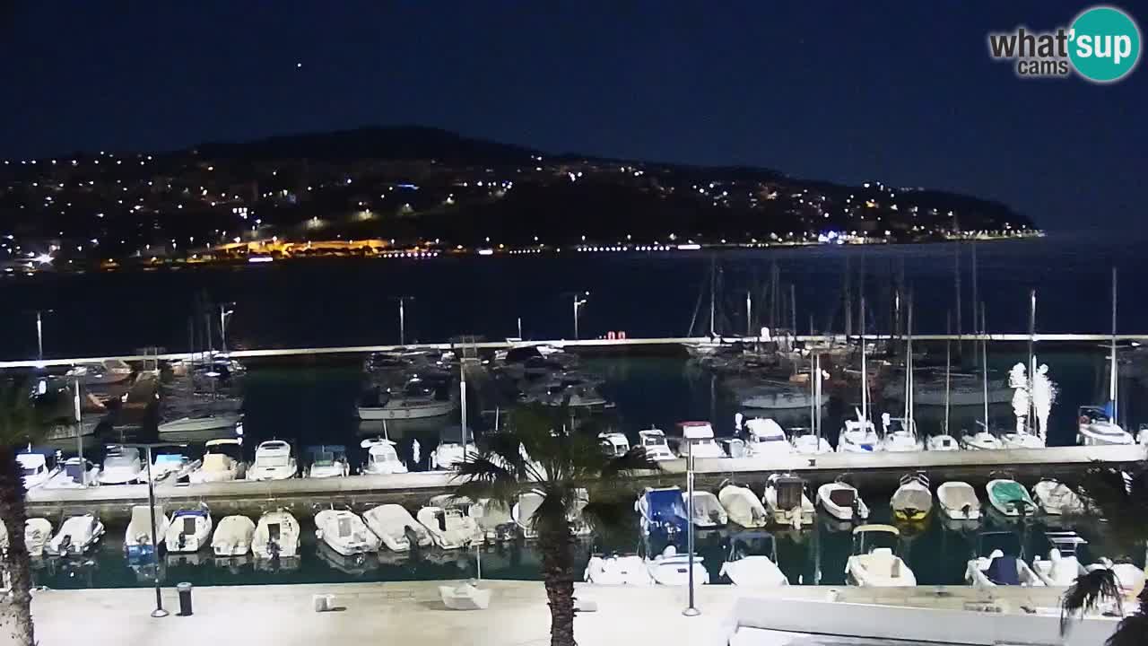 Webcam en direct du port de Koper – port de croisière et de fret – Slovénie