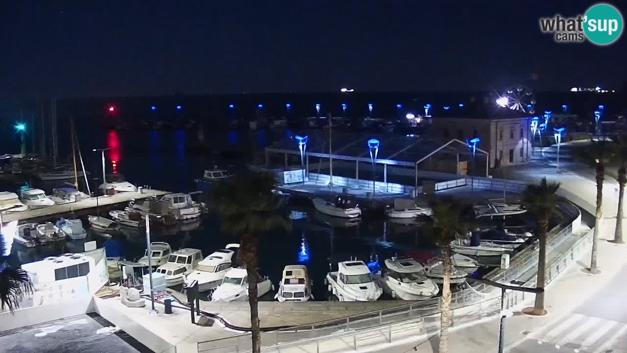 Webcam en direct du port de Koper – port de croisière et de fret – Slovénie