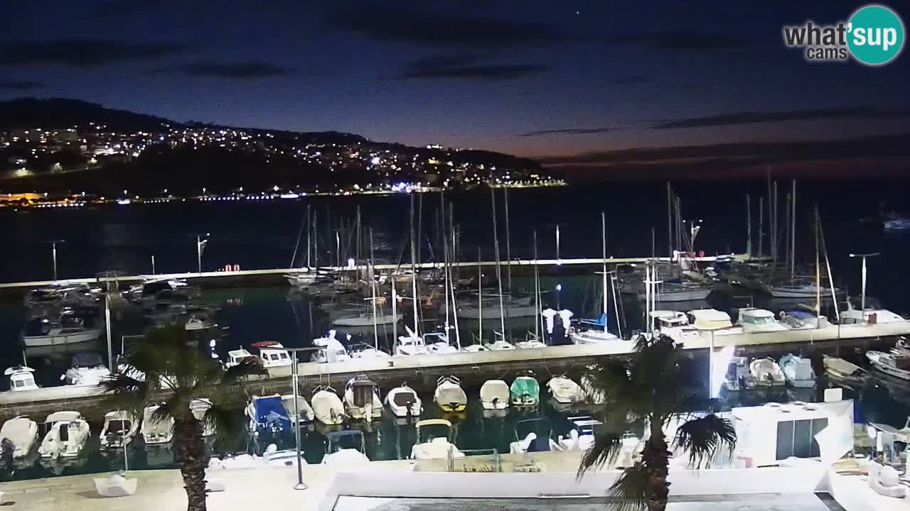 Webcam en direct du port de Koper – port de croisière et de fret – Slovénie