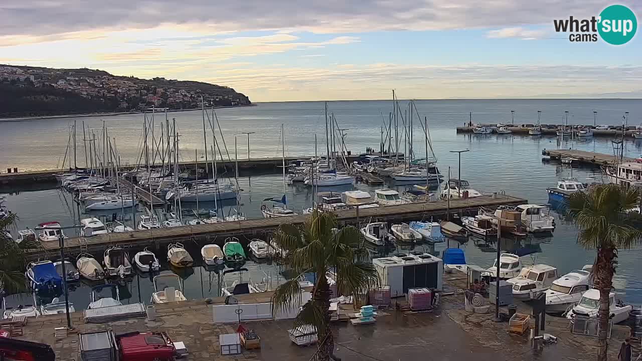 Il porto di Koper – Capodistria live webcam – porto crociere e mercantile – Slovenia