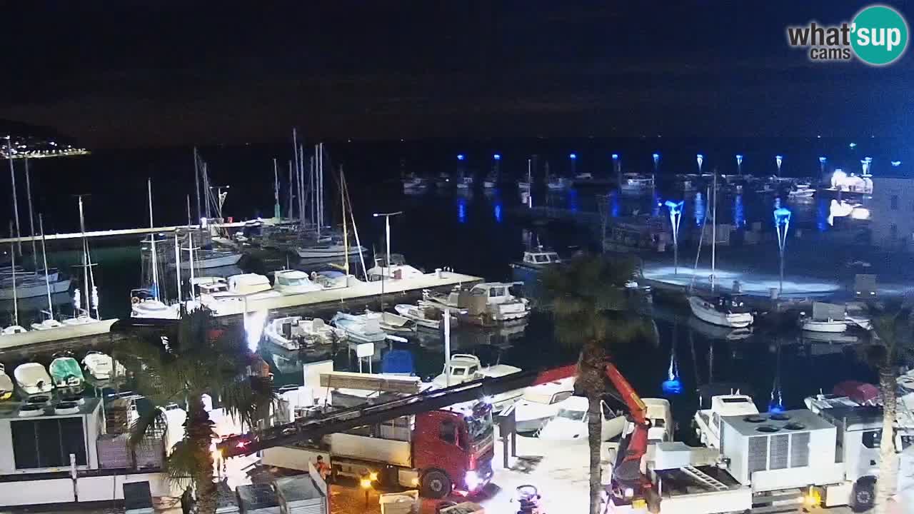 Webcam Koper – Panorama of the marina and promenade from the Grand Hotel Koper