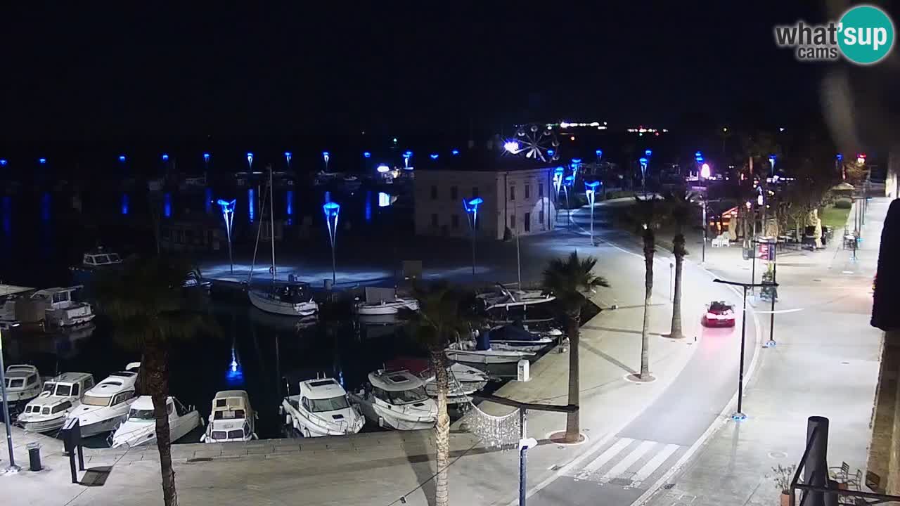 Webcam Koper – Panorama of the marina and promenade from the Grand Hotel Koper