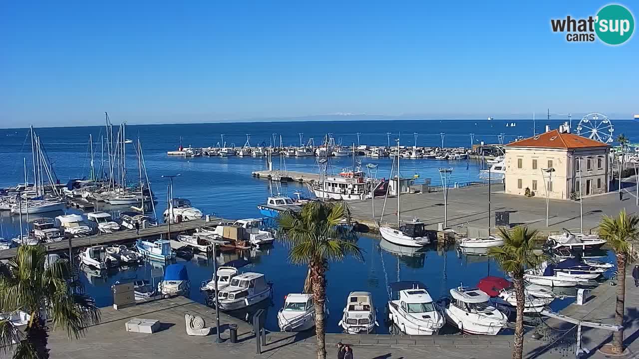 Webcam en vivo del Puerto de Koper – puerto de carga y cruceros – Eslovenia