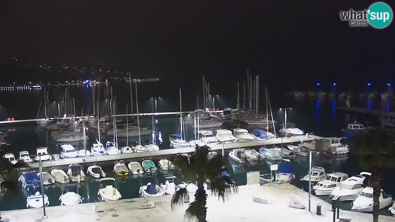 Camera en vivo Koper – puerto deportivo y paseo marítimo desde el Hotel Grand Koper